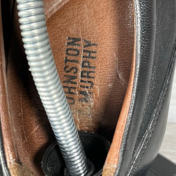 Johnston & Murphy Mens Barlett Black Leather Slip On Loafers Size 11 M - Picture 6 of 10